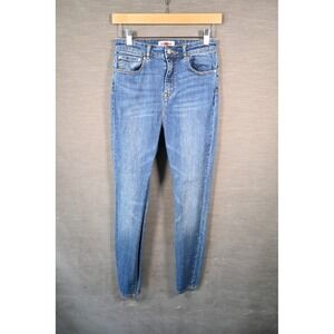Grana High-Rise Skinny‎ Jeans Japanese Denim Women 28R Medium Wash Blue Stretch